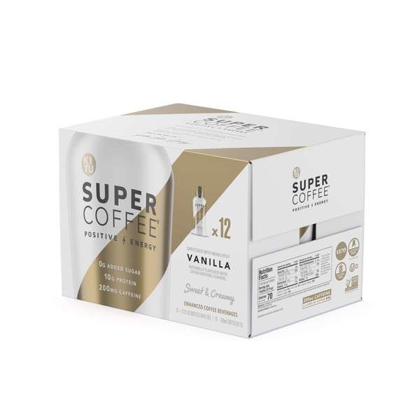 Super Coffee Vanilla Bean Super Coffee 12 fl. oz., PK12 CFVN121200